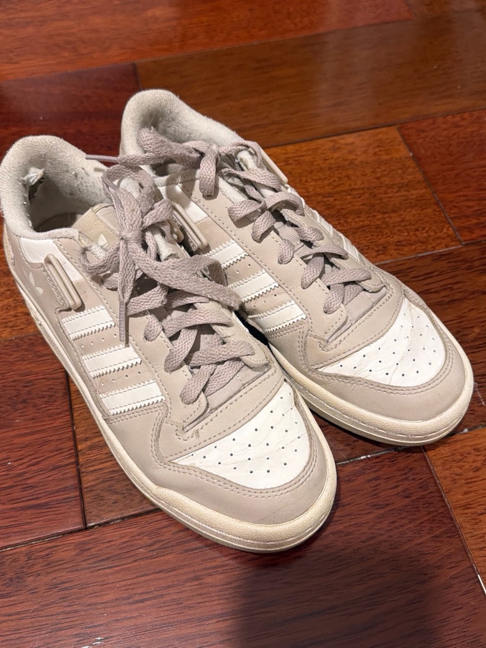 adidas Light Beige Low-Top Sneakers